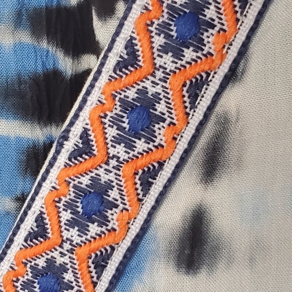 Revolve Gypsy 05 Voile Tunic Womens Small Tiger Tie Dye Print - Picture 6 of 9